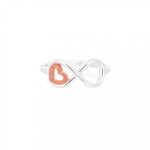 925 Silver Mini Heart Infinity