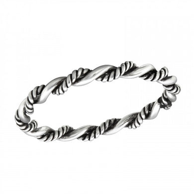 925 Silver Twisted Ring