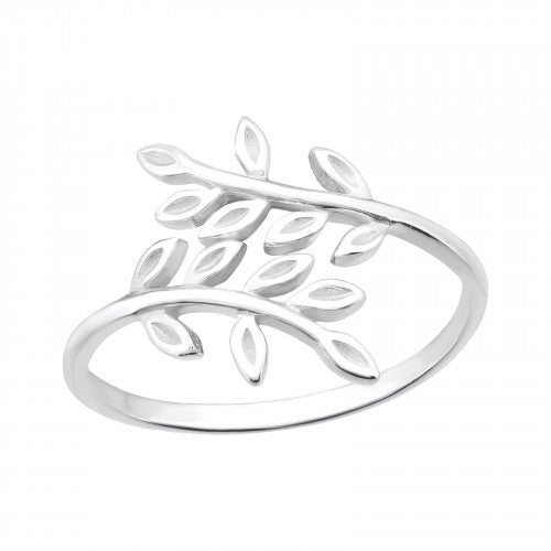925 Silver Olive Leaf Ring
