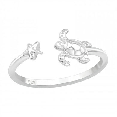 925 Silver Turtle Ring