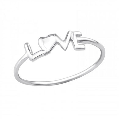 925 Silver Love Ring