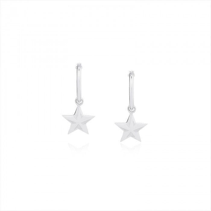 925 Silver Star Hoop