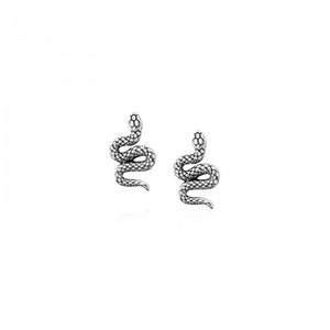 925 Silver Snake Stud