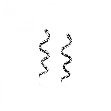 925 Silver Snake Stud