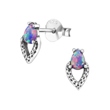 Load image into Gallery viewer, 925 Silver Pear Earring