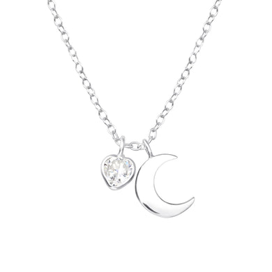 925 Silver Moon Necklace