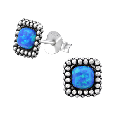 925 Silver Square Earring