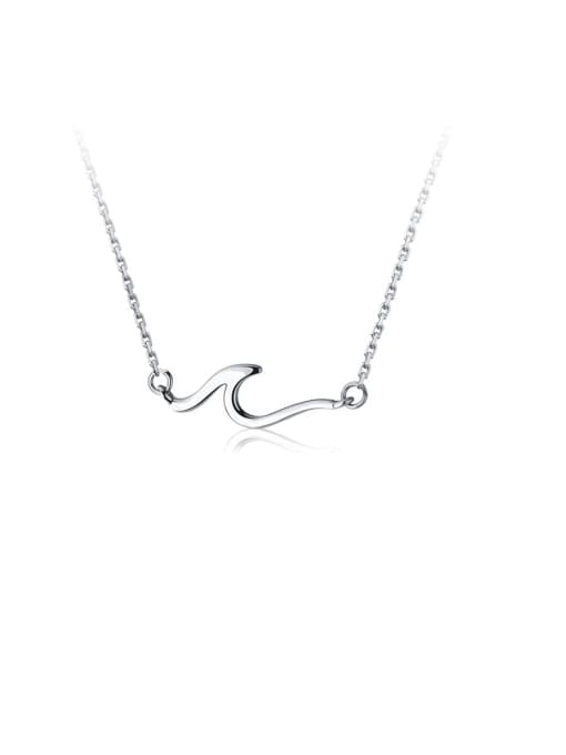 925 Silver Plated Irregular Necklace