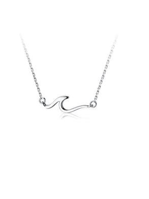 925 Silver Plated Irregular Necklace