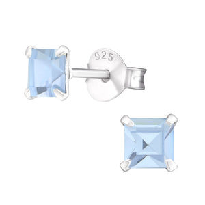 925 Silver Square Earring