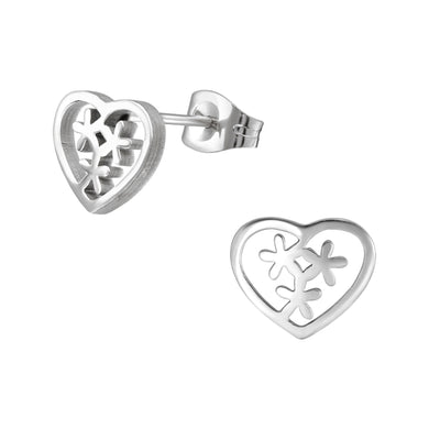 925 Silver Heart Earring