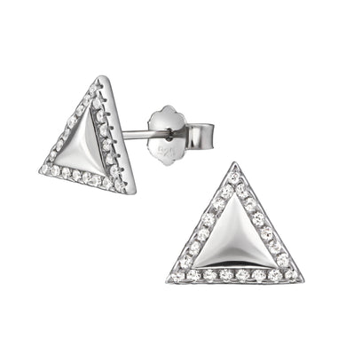 925 Silver Triangle Earring