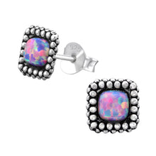 Load image into Gallery viewer, 925 Silver Square Earring