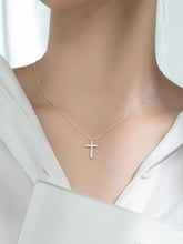Load image into Gallery viewer, 925 Silver Cross Necklace