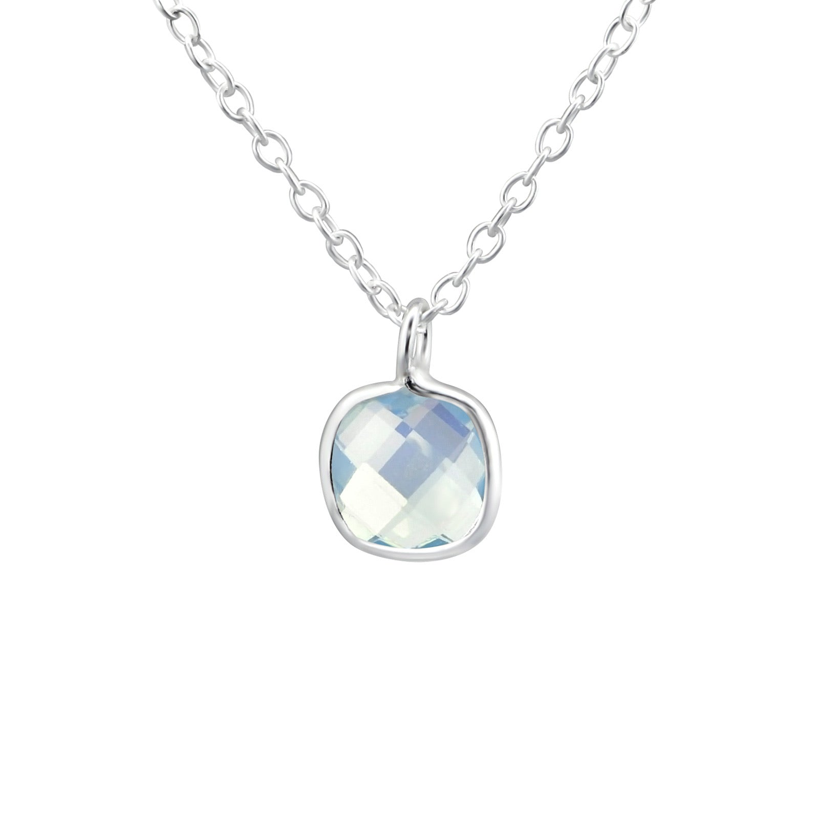 925 Silver Square Necklace