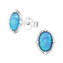 Load image into Gallery viewer, 925 Silver Oval Earring