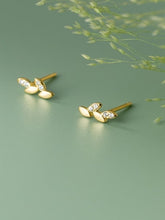 Load image into Gallery viewer, 925 Silver Leaf Earring