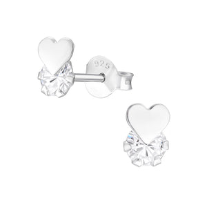 925 Silver Heart Earring