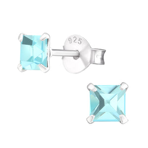 925 Silver Square Earring