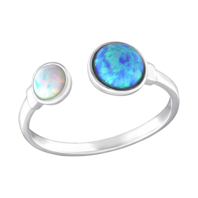 925 Silver Double Round Ring