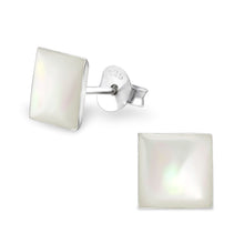 Load image into Gallery viewer, 925 Silver Square Earring