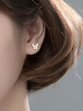 Load image into Gallery viewer, 925 Silver Butterfly Earring
