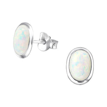 Load image into Gallery viewer, 925 Silver Oval Earring