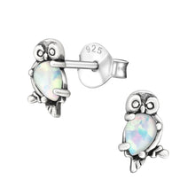 Load image into Gallery viewer, 925 Silver Owl Earring