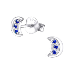 925 Silver Moon Earring