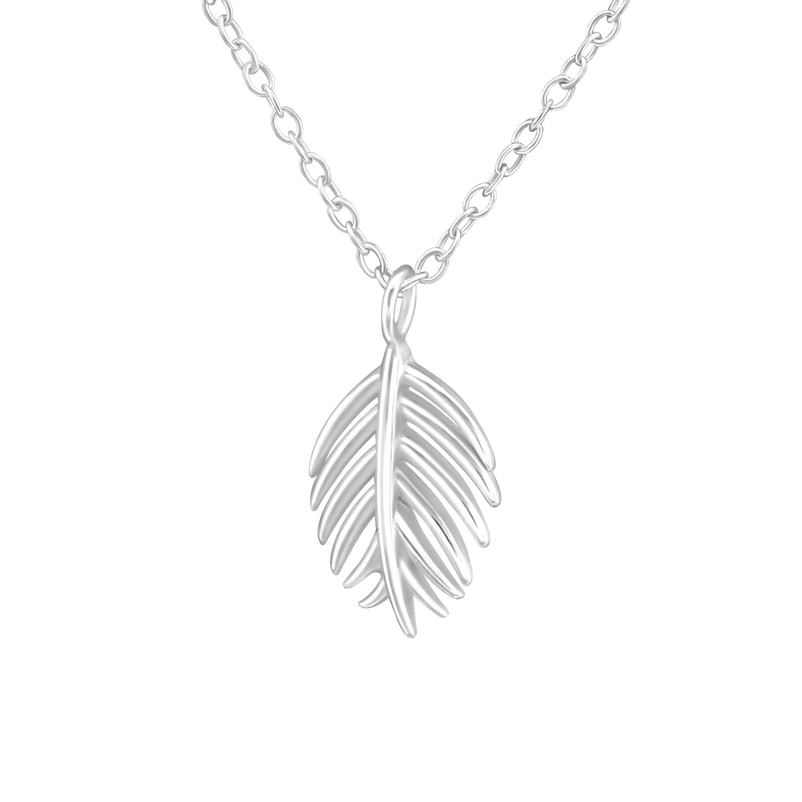 925 Silver Leaf Necklace