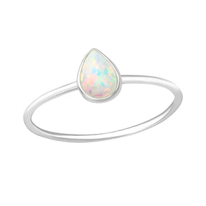 925 Silver Pear Ring