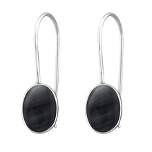 Load image into Gallery viewer, 925 Silver Oval Earring