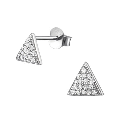 925 Silver Triangle Earring