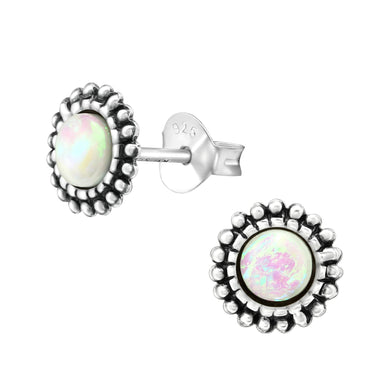 925 Silver Round Earring