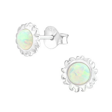 925 Silver Sun Earring