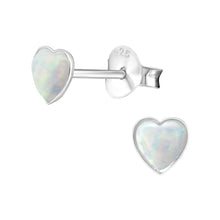 Load image into Gallery viewer, 925 Silver Heart Earring