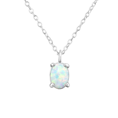 925 Silver Oval Necklace