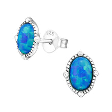 Load image into Gallery viewer, 925 Silver Oval Earring