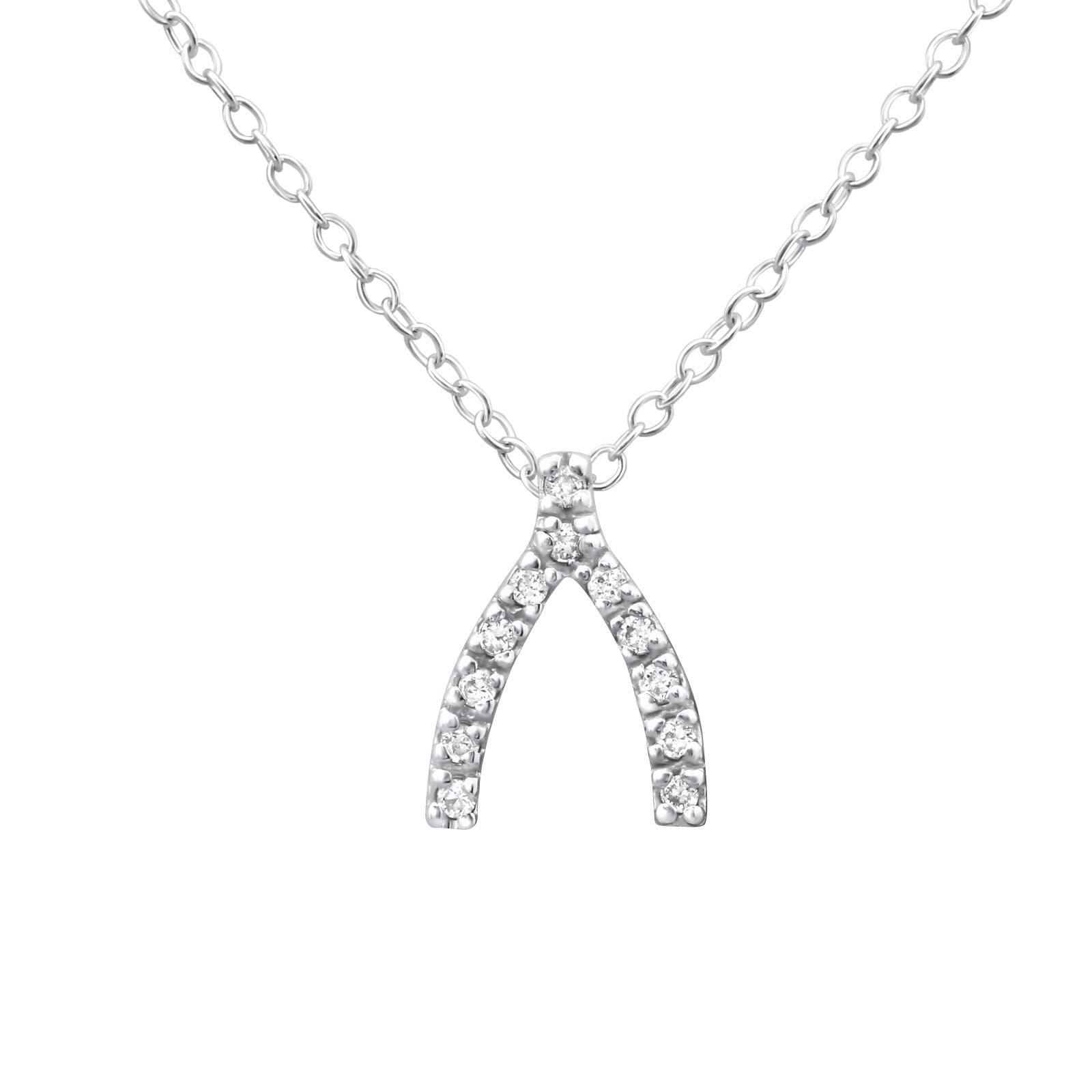 925 Silver Wishbone Necklace