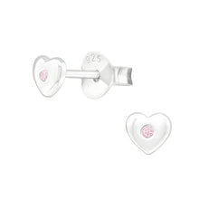 Load image into Gallery viewer, 925 Silver Heart Earring