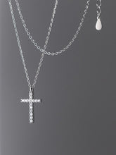 Load image into Gallery viewer, 925 Silver Cross Necklace