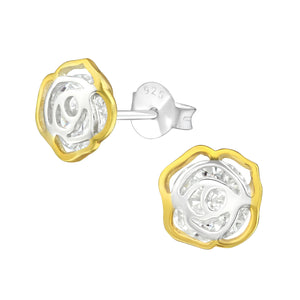 925 Silver Rose Earring