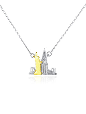 925 Silver New York City Necklace