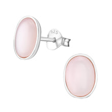 Load image into Gallery viewer, 925 Silver Oval Earring
