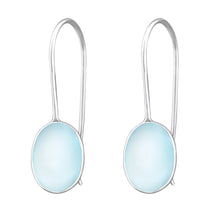 Load image into Gallery viewer, 925 Silver Oval Earring