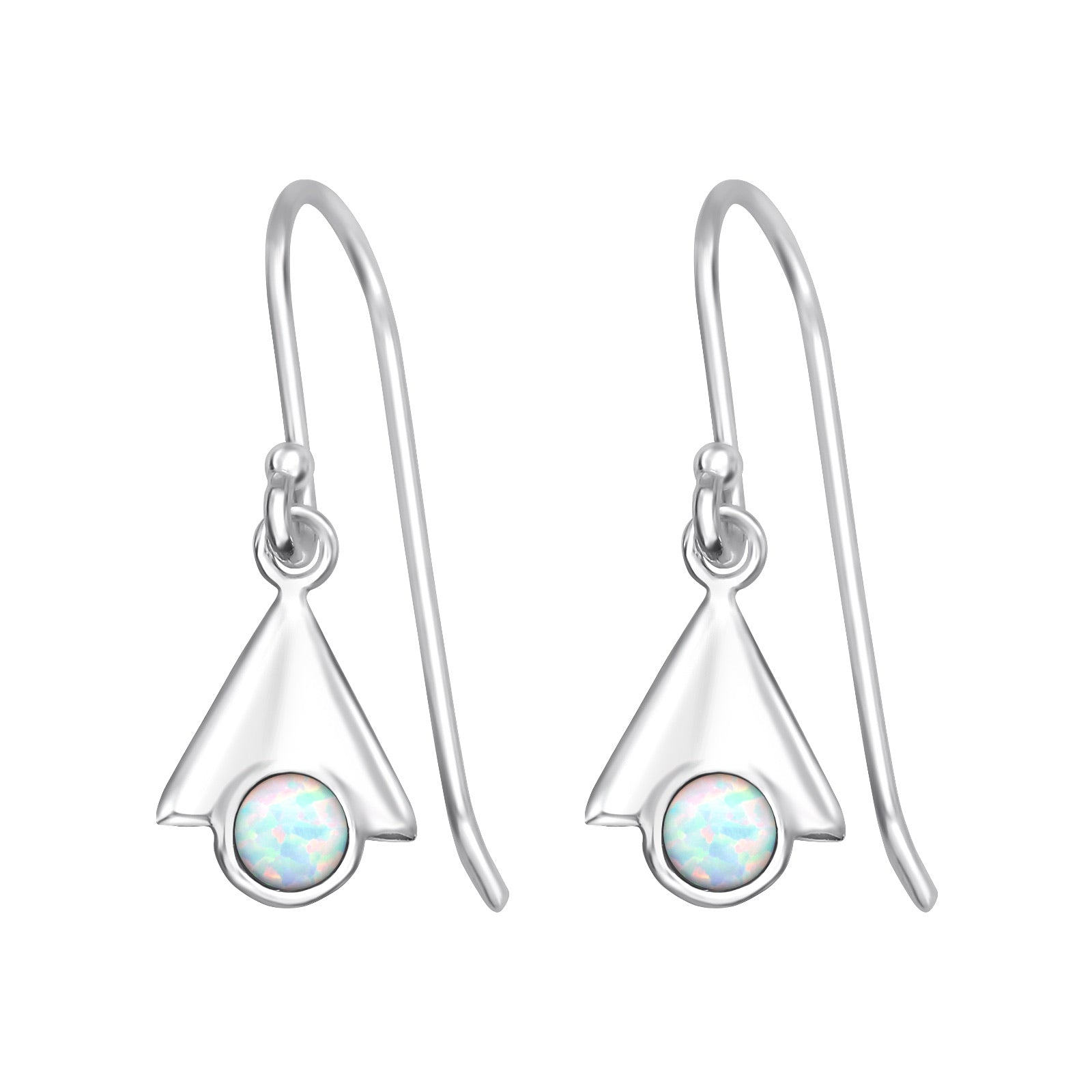 925 Silver Triangle Earring