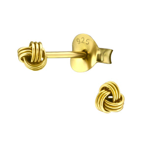 925 Gold Silver Knot Earring