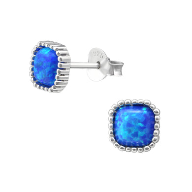 925 Silver Square Earring