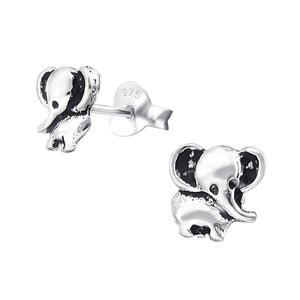 925 Silver Elephant Earring