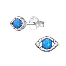Load image into Gallery viewer, 925 Silver Evil Eye Earring